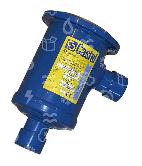filtrdehydrátor CASTEL 4411/M42A, 1 vložkový, 42 mm ODS, pájecí